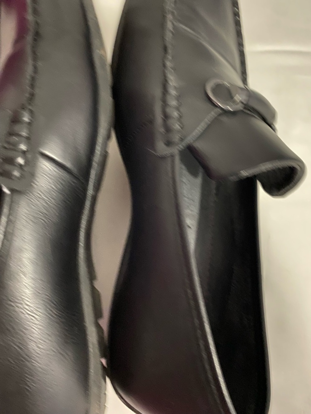Men’s Steve Madden Black Slip On Loafer Size 9M Used Faux Leather - Picture 6 of 9